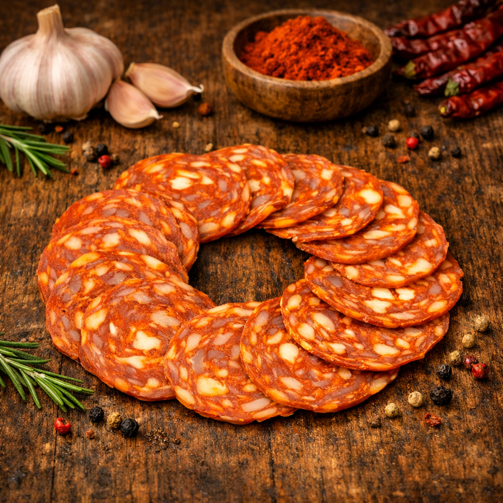 Pizza pepperoni szalámi