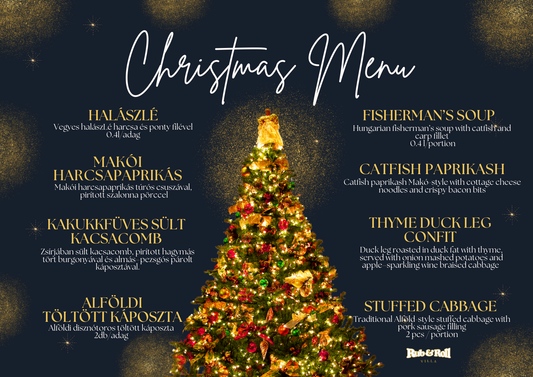 Karácsonyi Rub&Roll Villa menü