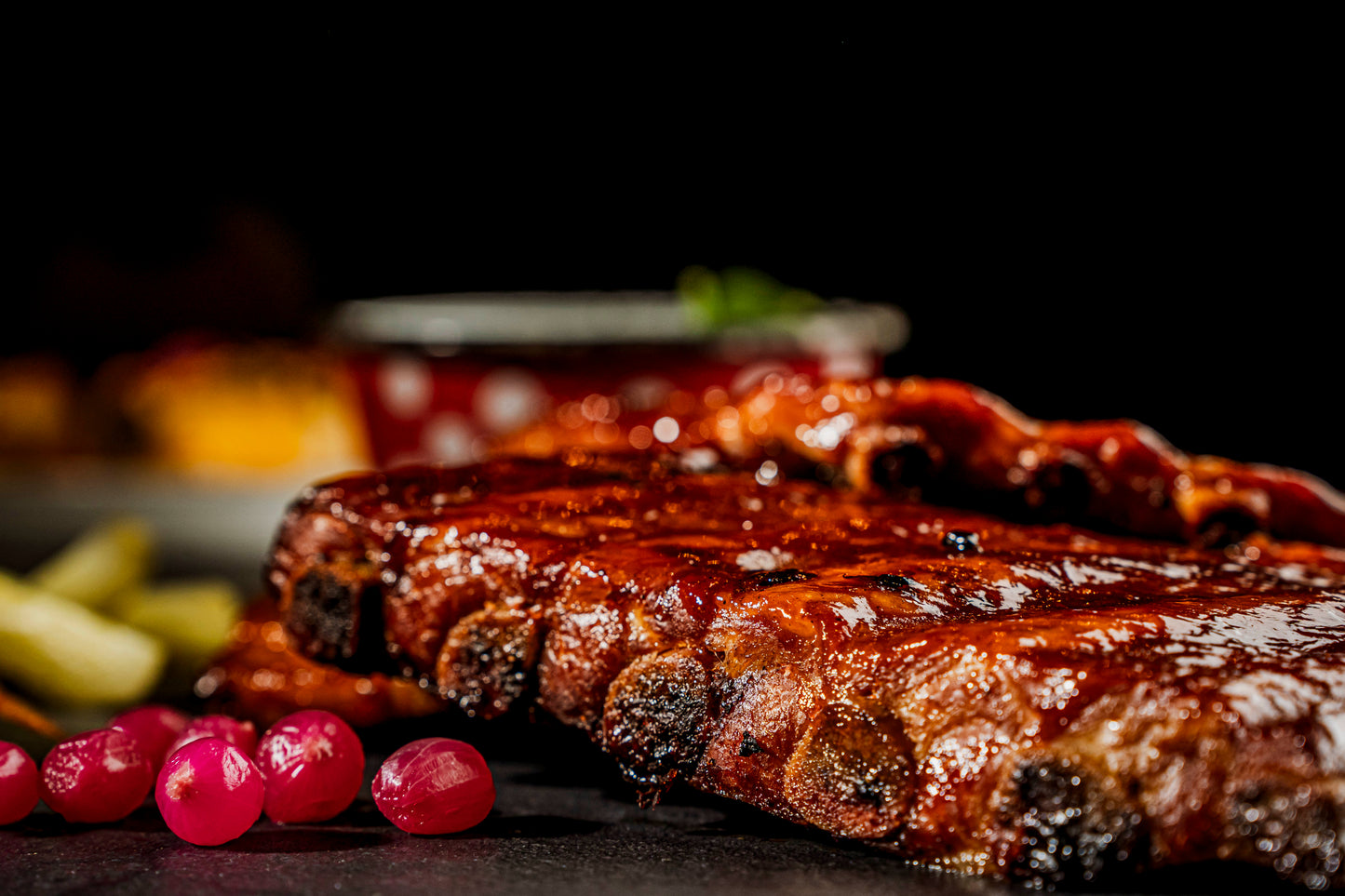 BBQ sertés oldalas