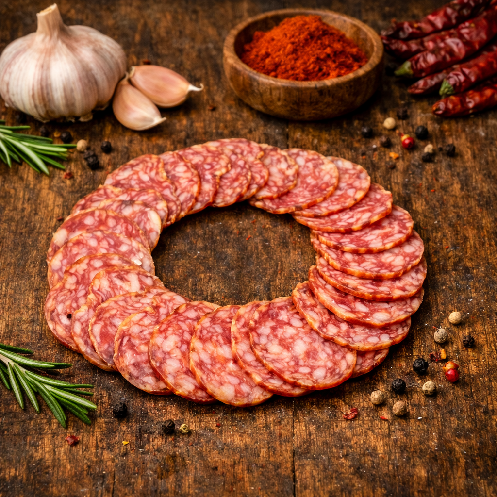 Gourmet mediterrán sertésszalámi