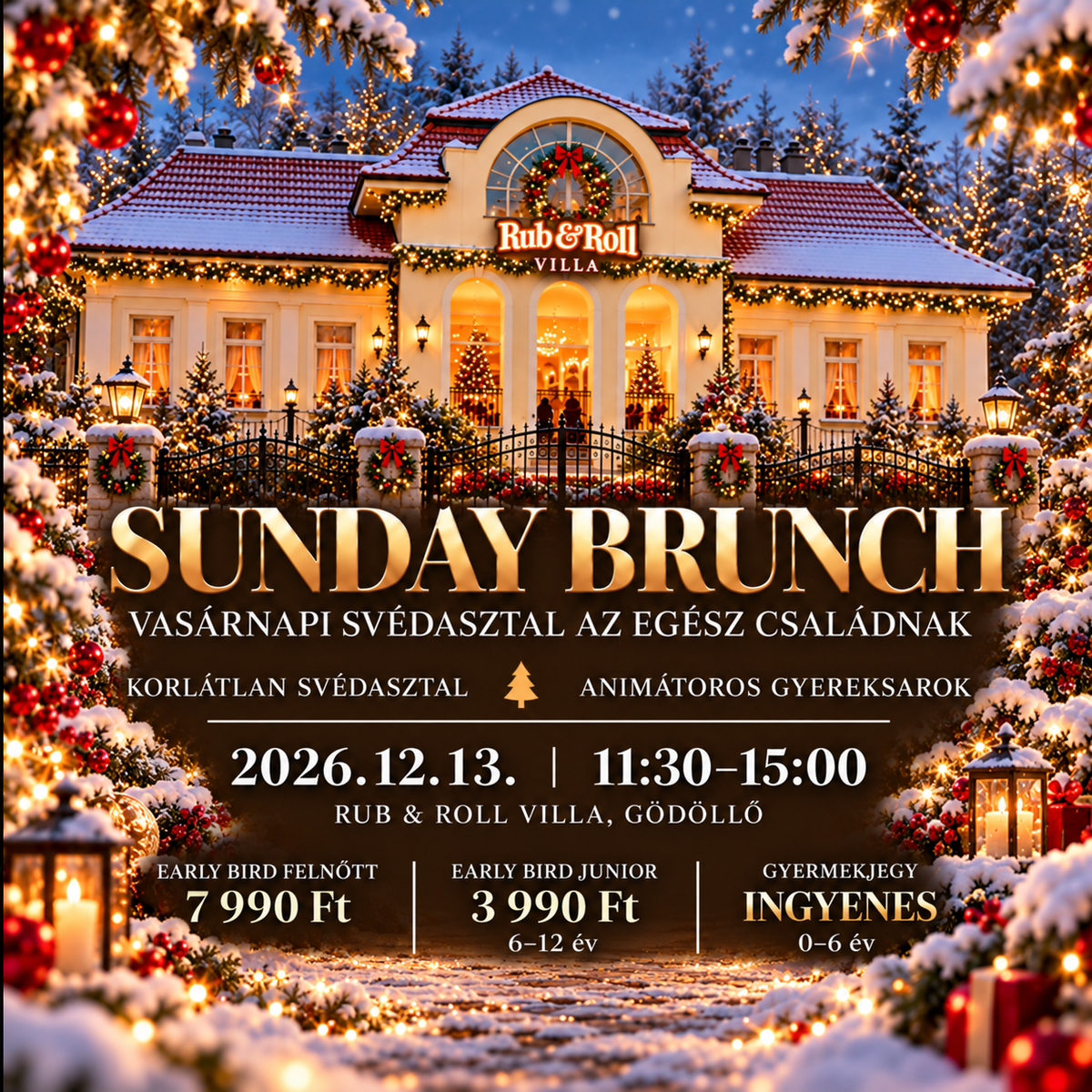 RUB & ROLL SUNDAY BRUNCH | DECEMBER