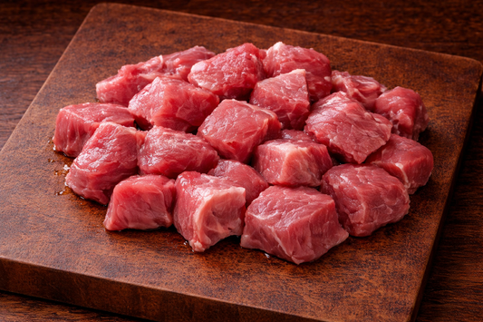 Borjúhús kockázva