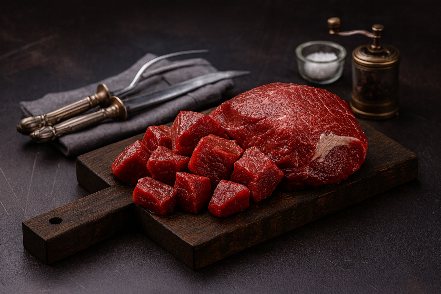 Kockázott marhahús