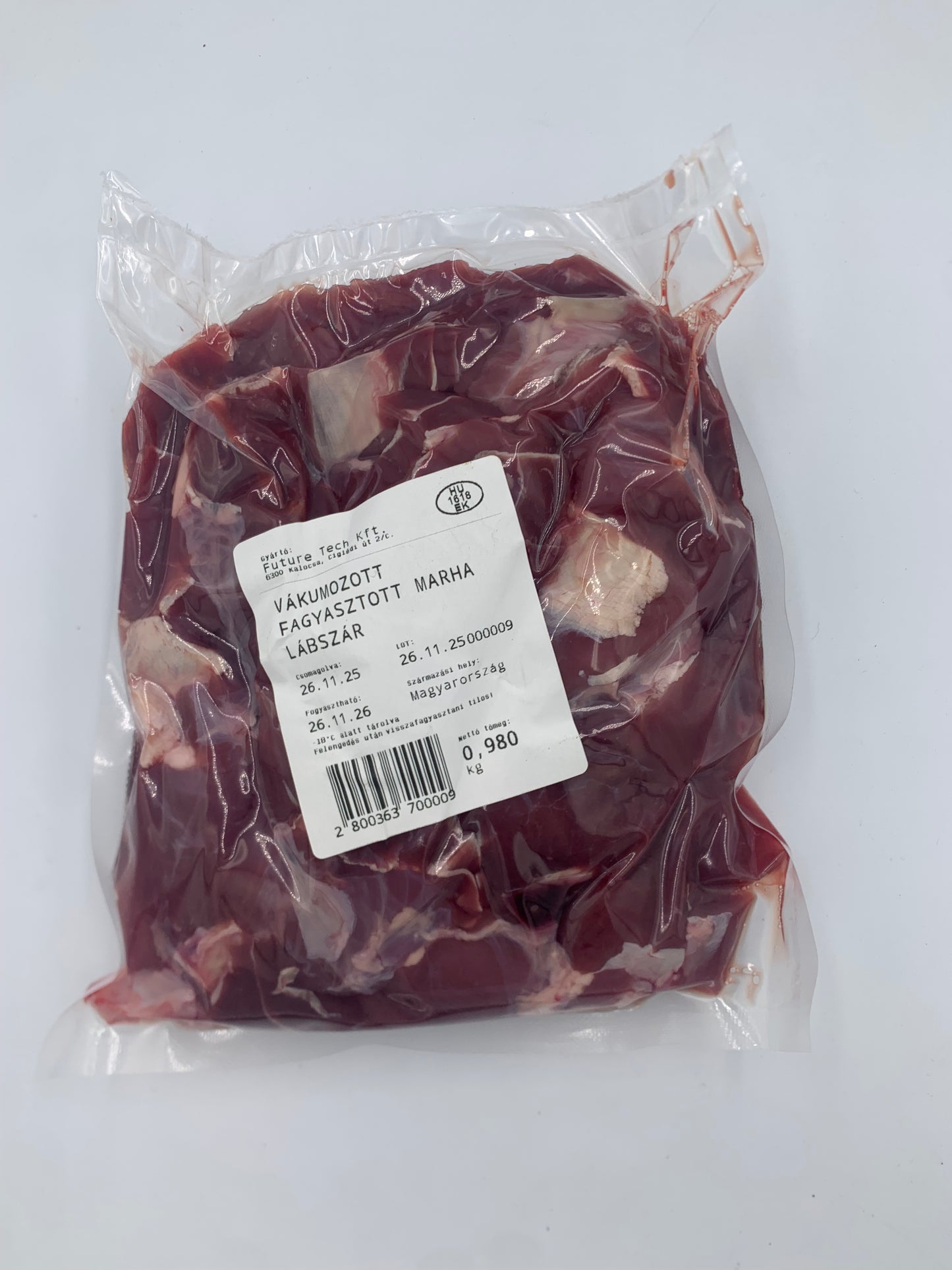 Marhalábszár kockázva