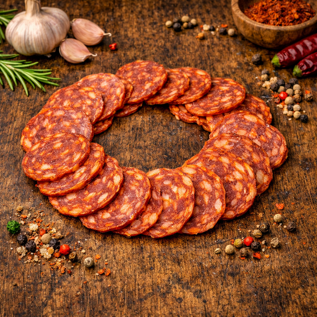 Mangalica szeletelt paprikás csemegeszalámi