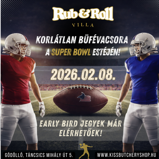 Korlátlan büfévacsora a SUPER BOWL estéjén